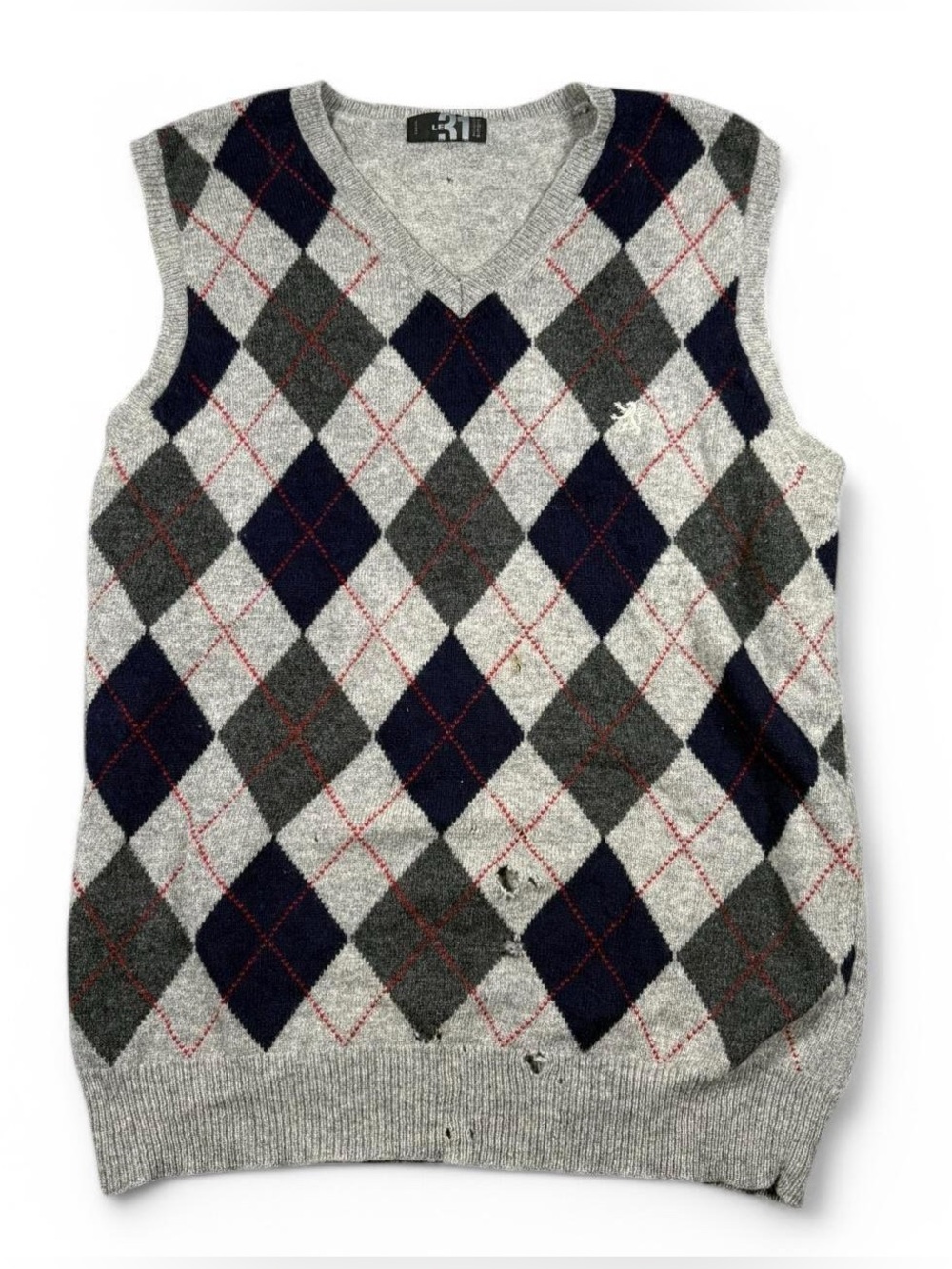 Simons argyle sweater vest